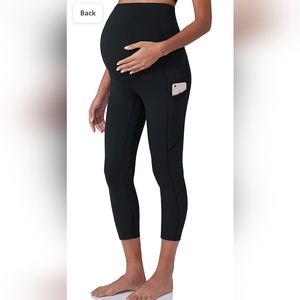 EUC Large Black Poshdivah Maternity Leggings